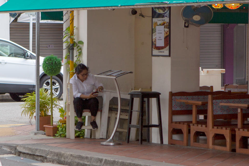 Scenes from Day 1 of Singapore's circuit breaker period