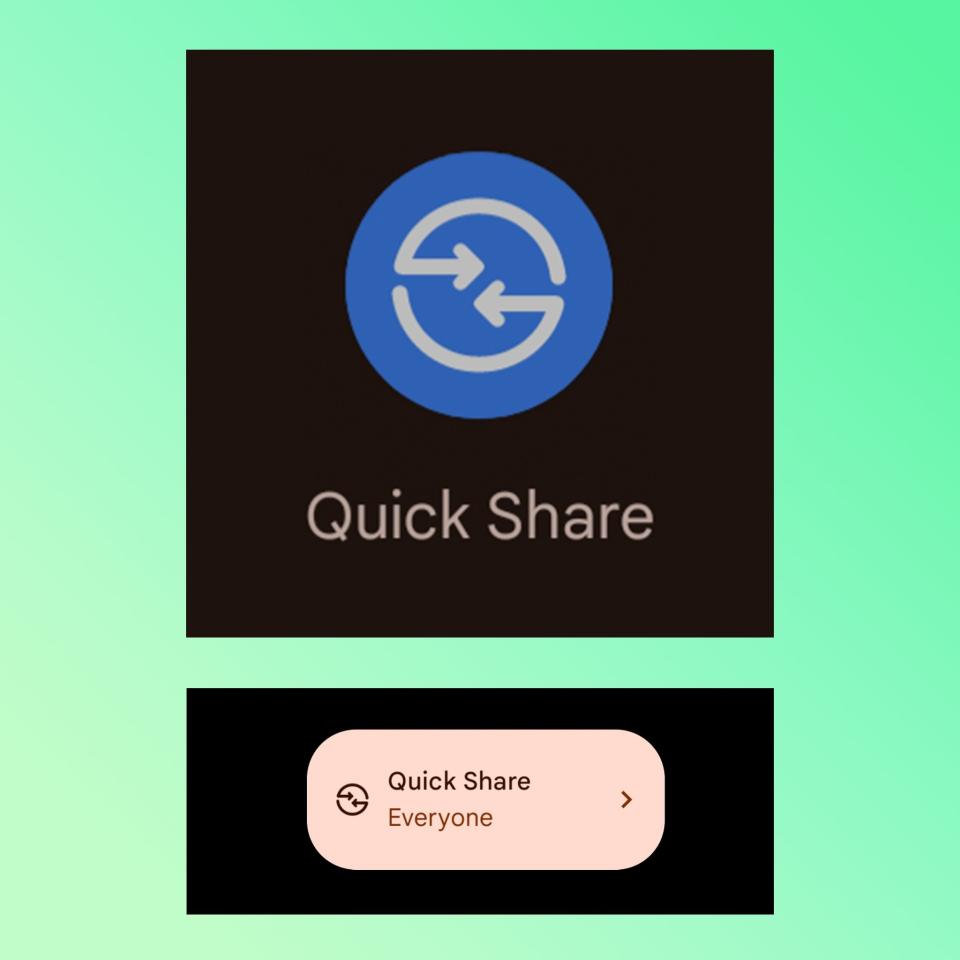 Quick Share branding replaces the name Nearby Share in Android
