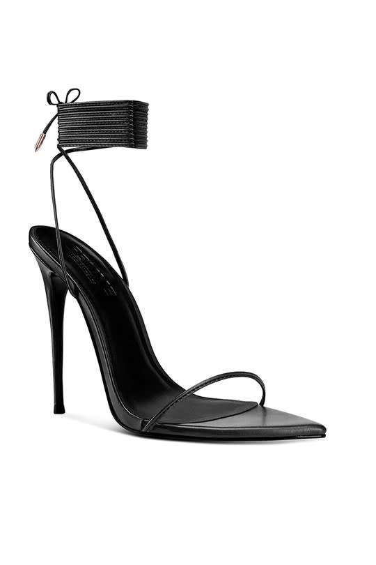 Femme La, sandal heels, vegan leather.