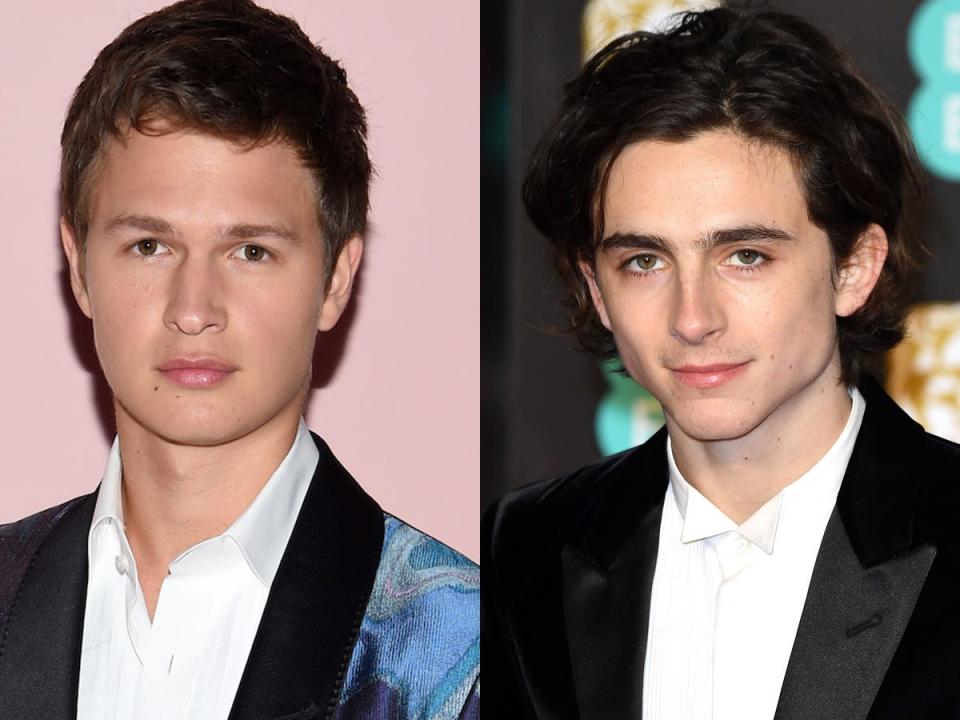 Ansel Elgort and Timothee Chalamet 