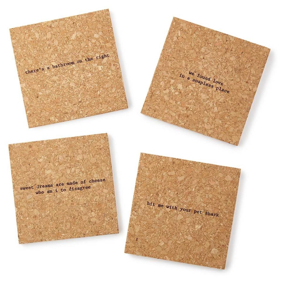 Mistaken Lyrics Coasters