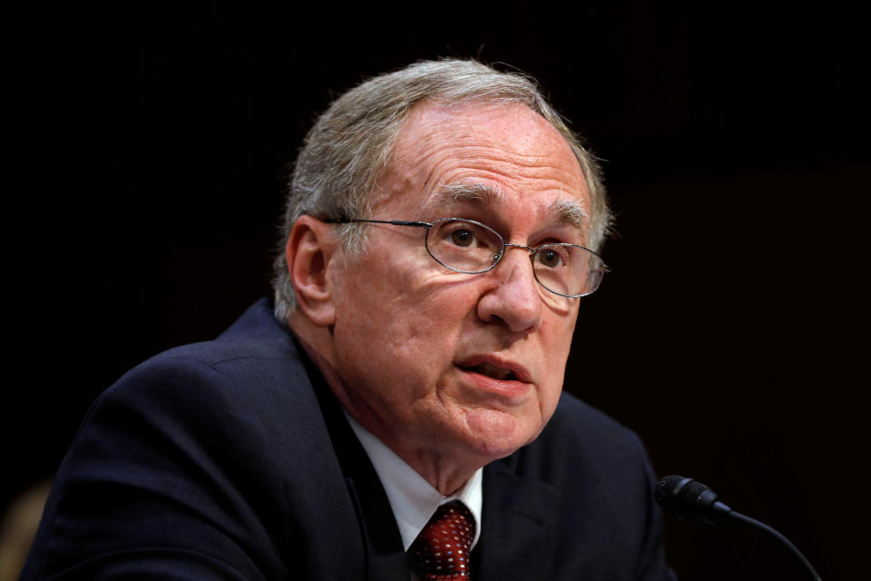 Russell Travers, acting director of the National Counterterrorism Center, testifies before a Senate Homeland Security and Governmental Affairs Committee hearing on Threats to the Homeland on Capitol Hill in Washington, U.S. November 5, 2019. (Yuri Gripas/Reuters)