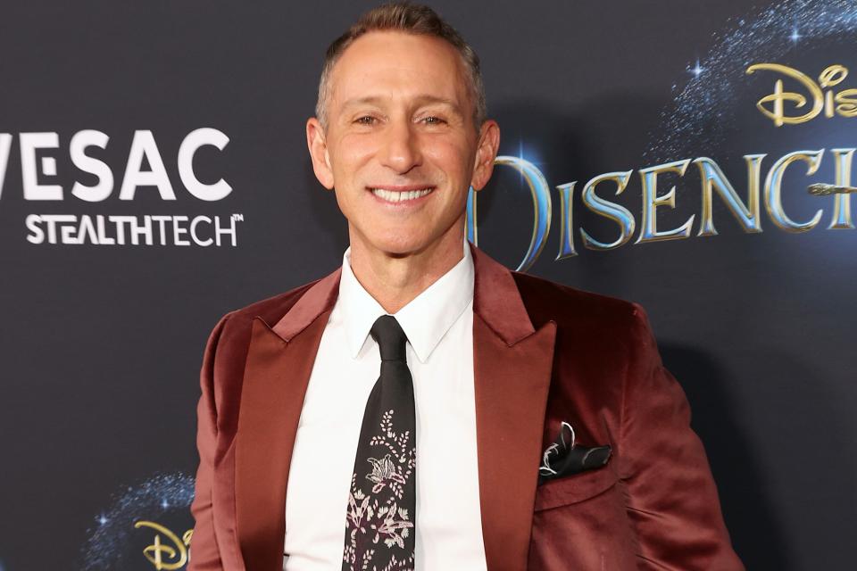 LOS ANGELES, CALIFORNIA - NOVEMBER 16: Adam Shankman arrives at the premiere of Disney’s “Disenchanted” at the El Capitan Theatre in Hollywood CA on November 16, 2022. The film begins streaming only on Disney+ November 18, 2022. (Photo by Jesse Grant/Getty Images for Disney)