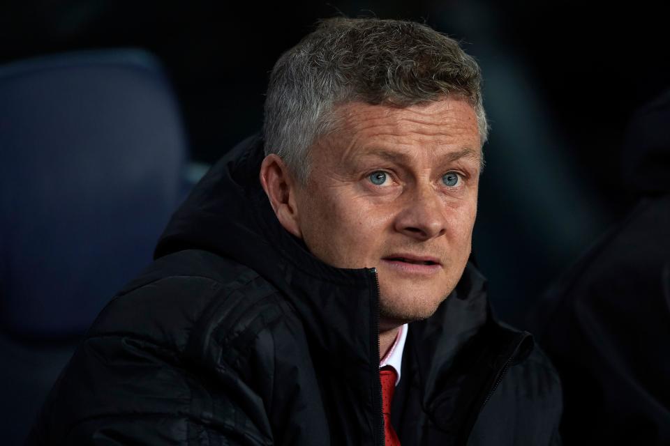 Ole Gunnar Solskjer of Mancherter during the UEFA Champions League Quarter Final second leg match between FC Barcelona and Manchester United at Camp Nou on April 16, 2019 in Barcelona, Spain. (Photo by Jose Breton/NurPhoto via Getty Images)