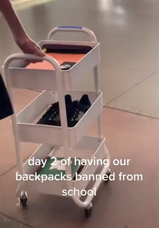 school ban backpack