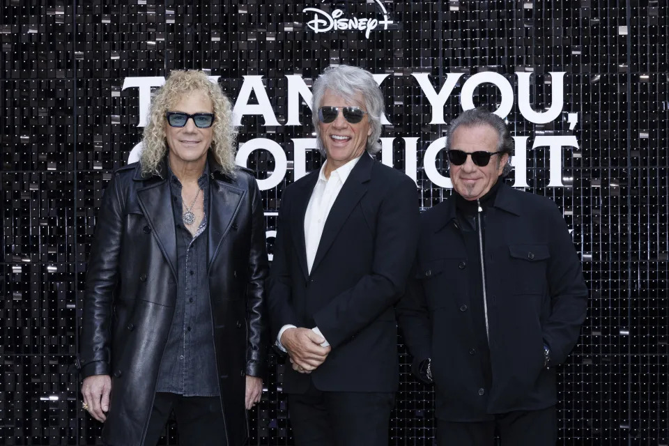 From left, David Bryan, Jon Bon Jovi and Tico Torres.