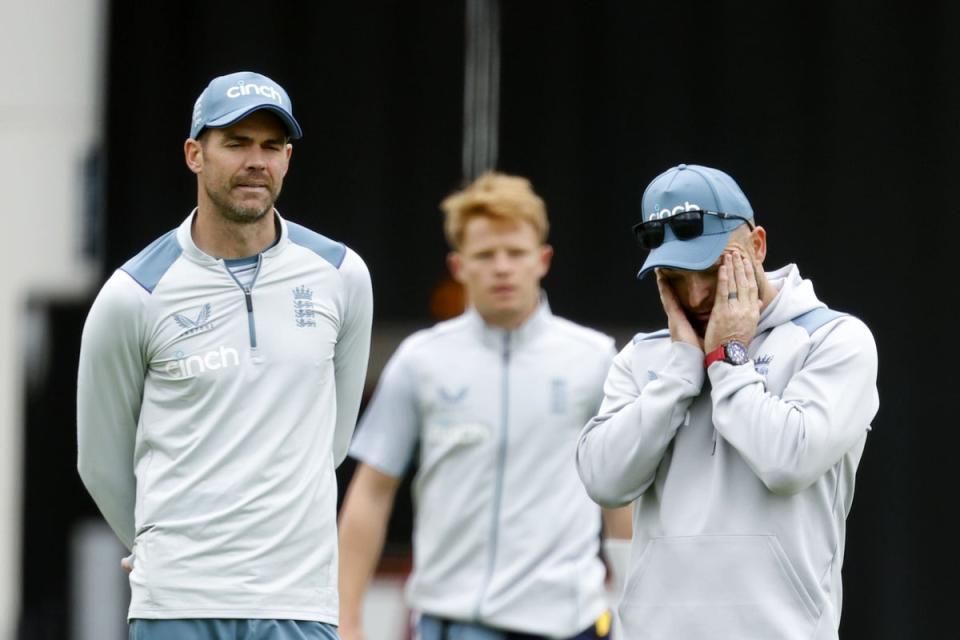 James Anderson (left) remembers his 2008 tour of New Zealand more happily than Brendon McCullum (Steven Paston/PA) (PA Archive)