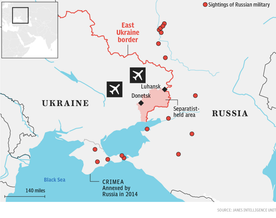 Russian military sightings