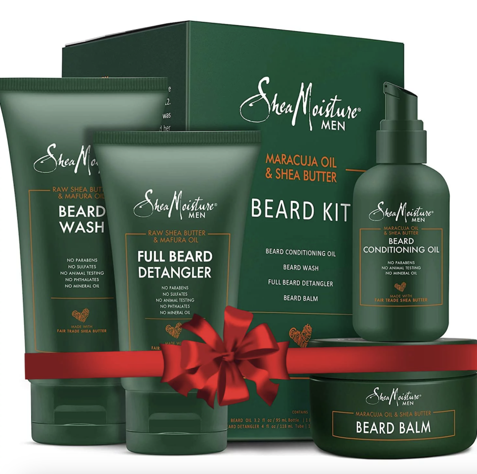 the four-piece Shea Moisture beard kit