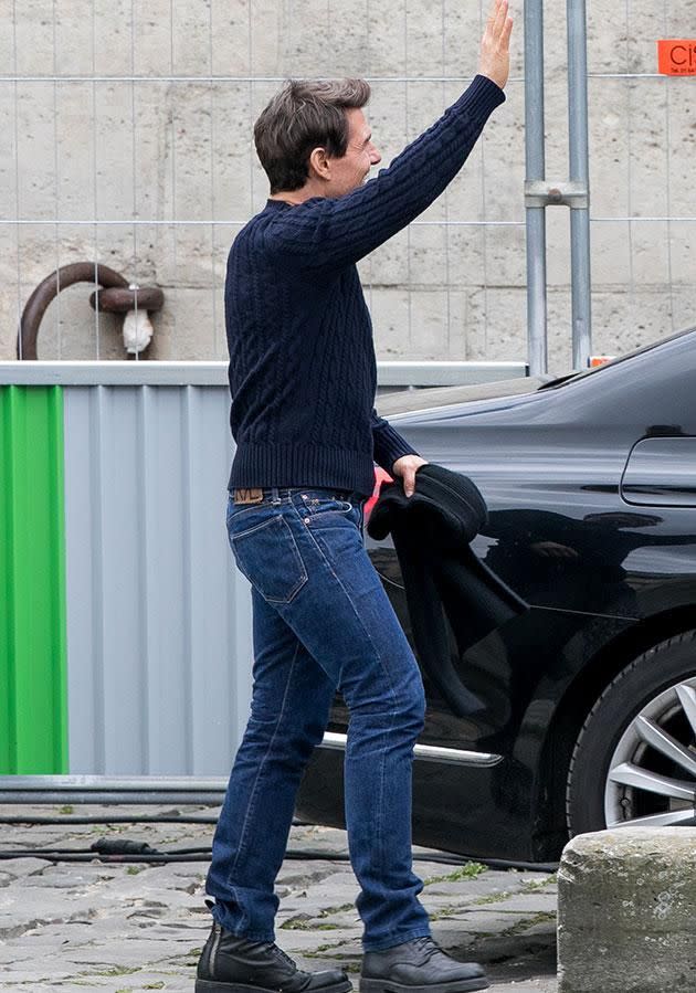 In most other photos Tom appears to have a normal sized derrière. Source: Getty