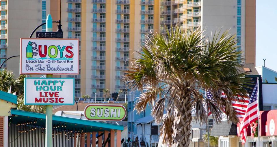 Buoys on the Boulevard in North Myrtle Beach.