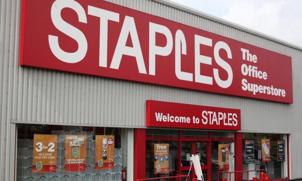 A Staples store in London.