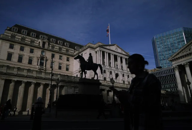 ftse The Bank of England in the City of London, after figures showed Britain's economy slipped into a recession at the end of 2023. The Office for National Statistics (ONS) estimated that GDP - a key measure of economic activity - fell by 0.3% in the last three months of 2023, following a decline of 0.1% in the previous three months. Picture date: Thursday February 15, 2024. (Photo by Yui Mok/PA Images via Getty Images)