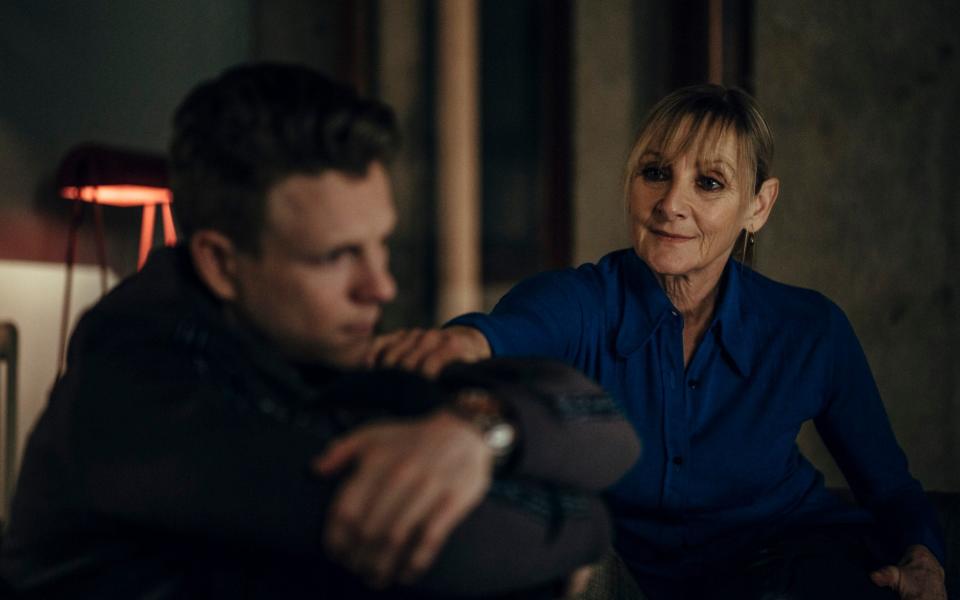 Sharp as detective Hannah Laing, opposite Patrick Gibson as her son Christian, in the new show - Sofie Gheysens