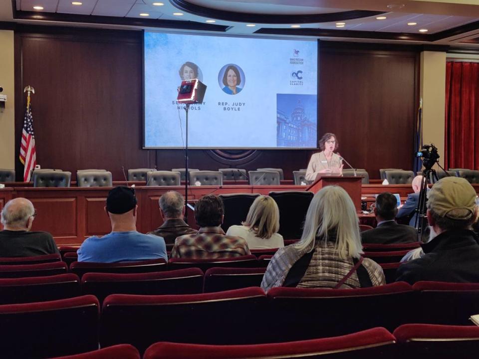 Sen. Tammy Nichols, R-Middleton, speaks during the Idaho Freedom Foundation’s Capitol Clarity event on March 18 Bryan Clark/Idaho Statesman