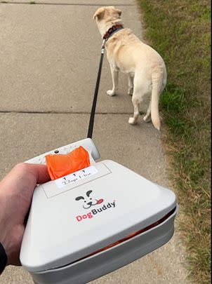 A DogBuddy pooper scooper