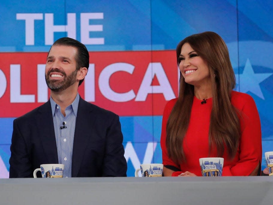 Donald Trump Jr. and Kimberly Guilfoyle on &quot;The View&quot; in November 2019.