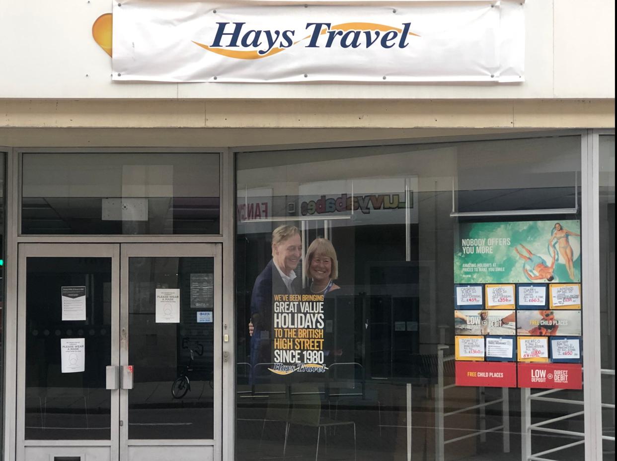Changing times: a former Thomas Cook agency taken over by Hays Travel (Simon Calder)