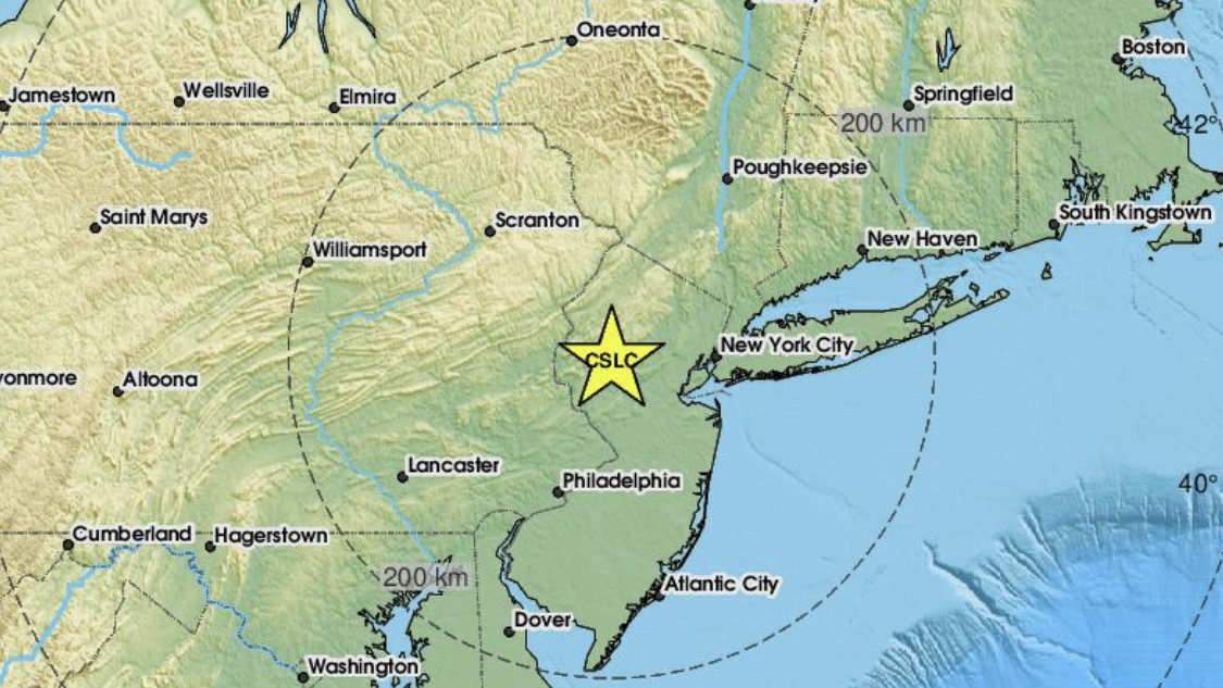 A map showing the location of Friday's earthquake. (U.S. Geological Survey)