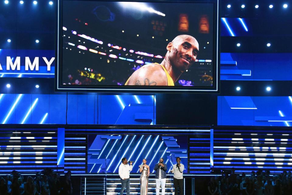 Alicia Keys and Boyz II Men pay tribute to Kobe Bryant at the Grammys on 26 January 2020 in Los Angeles, California: Kevin Winter/Getty Images for The Recording Academy