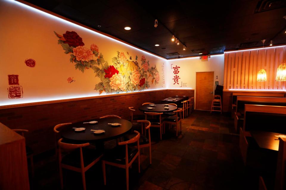 The dining area of Petals of a Peony, an authentic Sichuan restaurant, can be seen at 1250 N. Germantown Parkway, Suite 105 in Germantown, Tenn., on August 31, 2023.