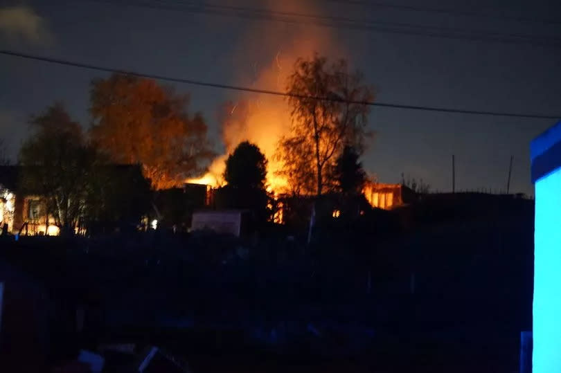 A fire at Waterfold Lane in Heywood -Credit:JMGPR