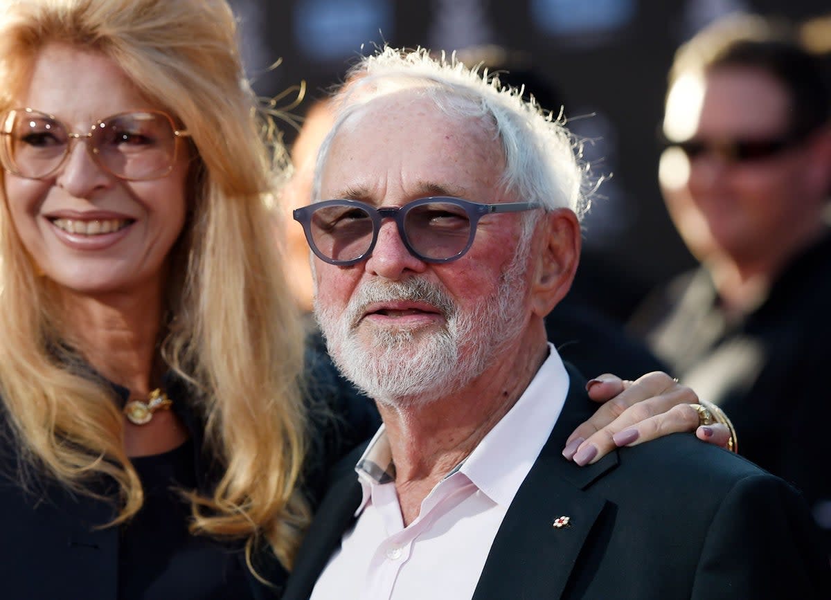 Norman Jewison with his wife Lynne St. David  (Chris Pizzello/Invision/AP)