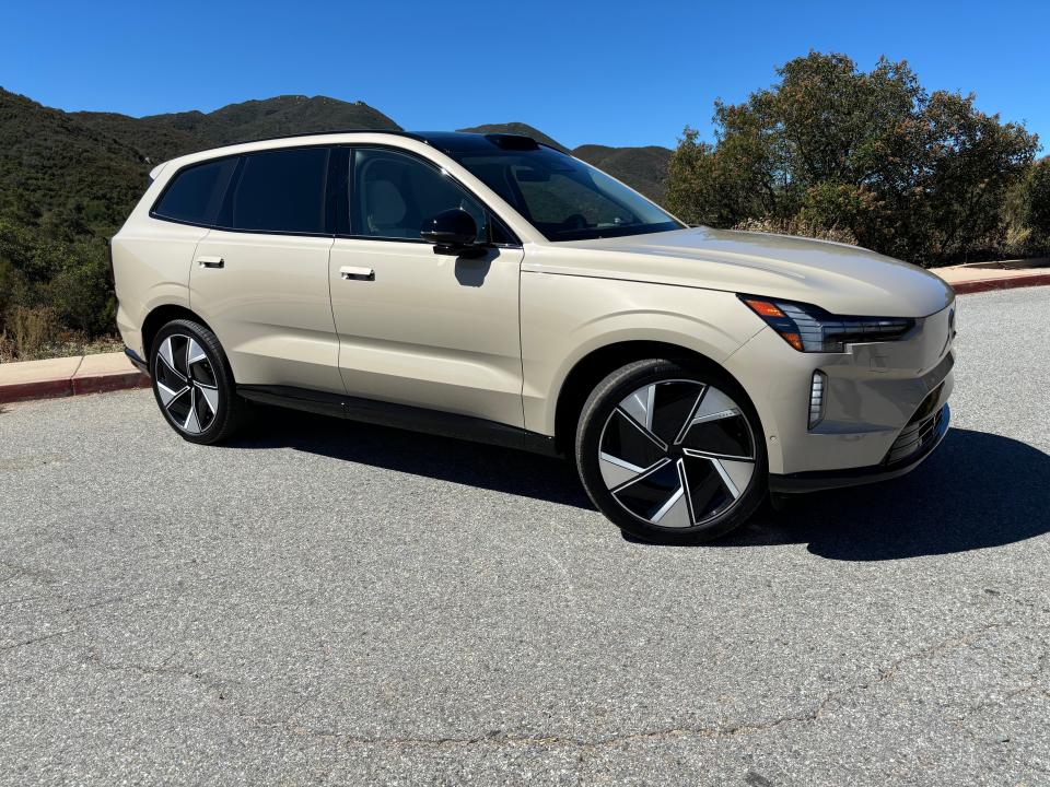 The 2025 Volvo EX90 EV has a range of up to 310 miles on a single charge