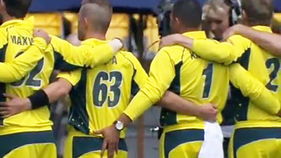 Usman Khawaja, pictured here grabbing Adam Zampa's backside in 2018.