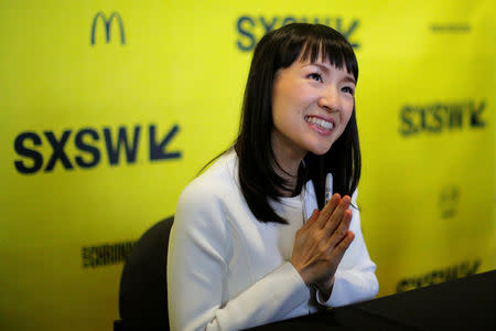 Japanese author and creator of the KonMari Method to declutter, Marie Kondo, thanks a fan during a book signing at the South by Southwest (SXSW) Music Film Interactive Festival 2017 in Austin, Texas, U.S., March 11, 2017. REUTERS/Brian Snyder