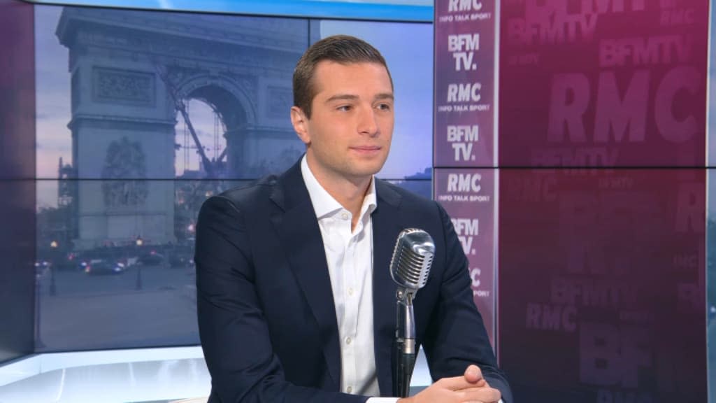 Jordan Bardella sur BFMTV-RMC le 20 octobre 2021. - BFMTV