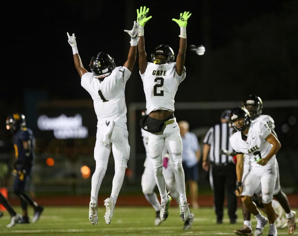 The Golden Gate Titans defeat the Naples Golden Eagles 30-19 in a district game at Staver Field in Naples on Thursday, Sept. 14, 2023.