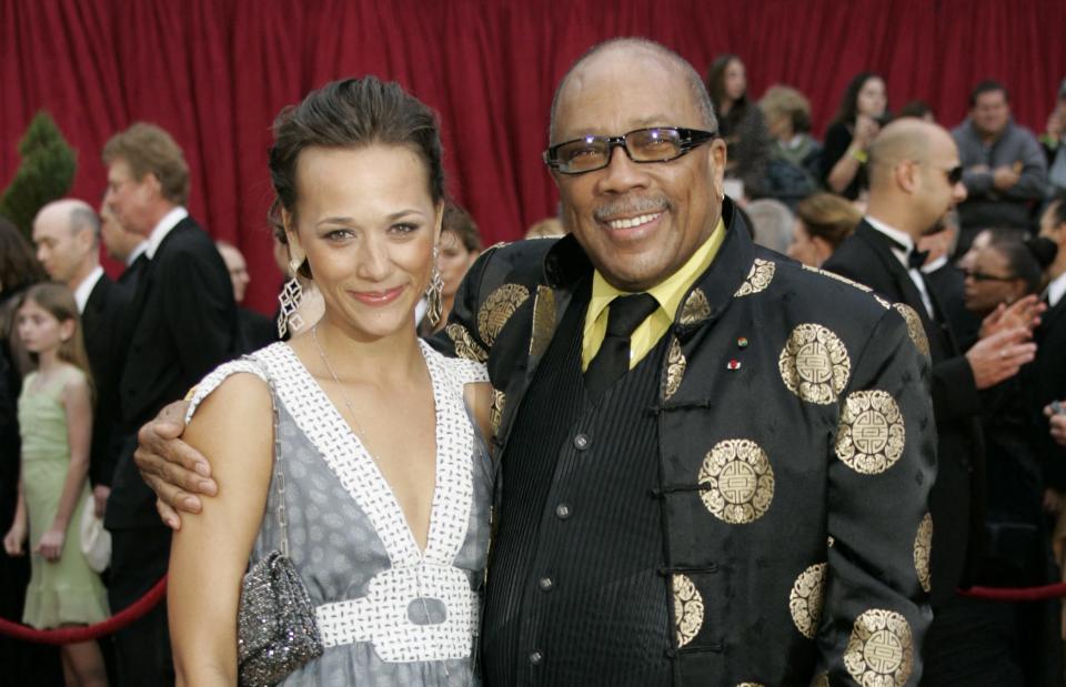 Rashida and Quincy Jones on the red carpet together