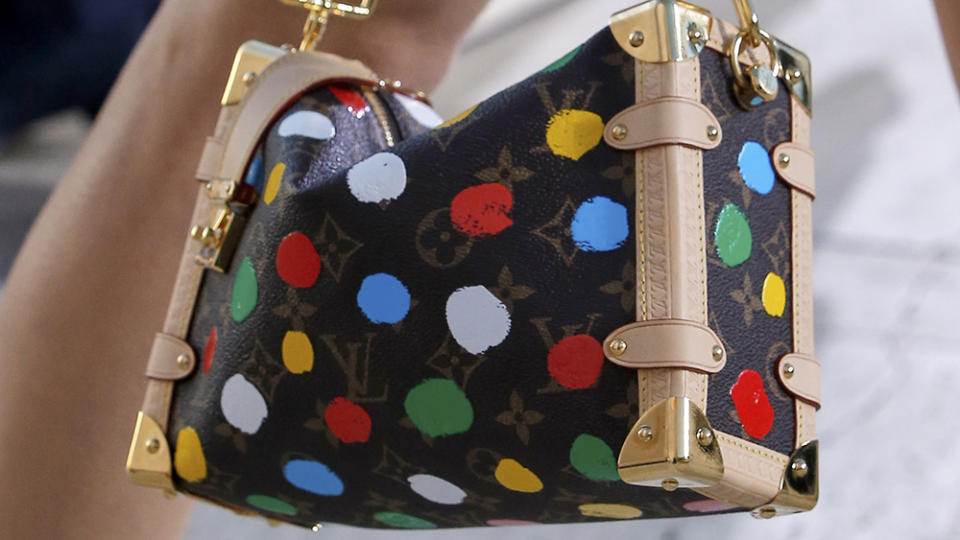 Both Louis Vuitton’s and Kusama’s iconic prints are featured on this bag. - Credit: Louis Vuitton