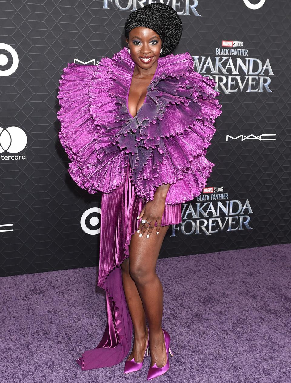 Danai Gurira at the world premiere of Marvel Studios Black Panther: Wakanda Forever