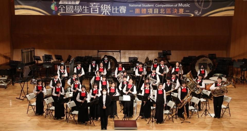 《圖說》中山國中管樂團參與全國音樂比賽榮獲佳績。〈教育局提供〉