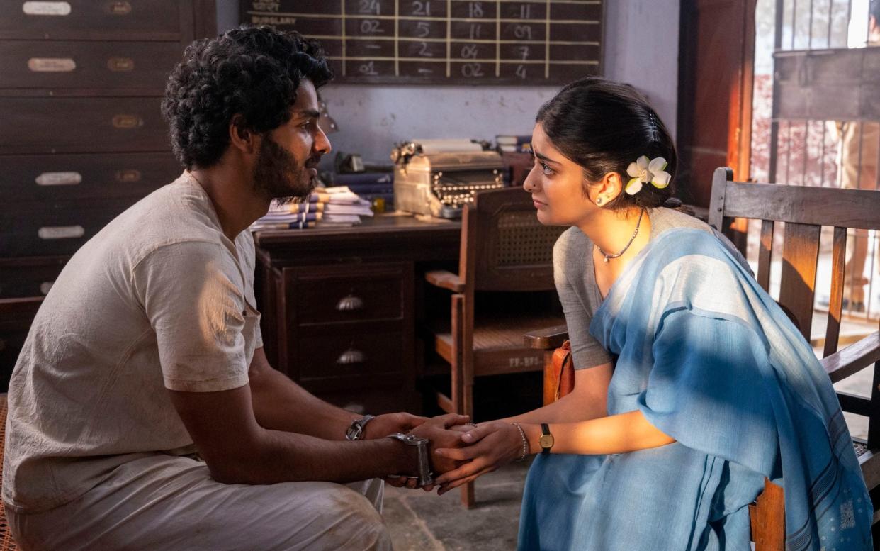 Maan (Ishaan Khatter) and Lata (Tanya Maniktala) in A Suitable Boy - BBC