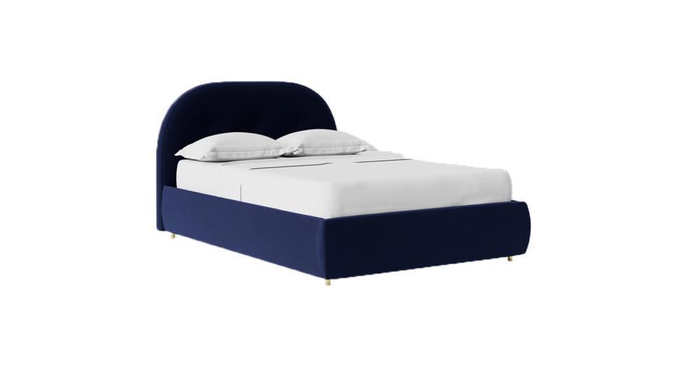 This blue number fits a standard UK double mattress.