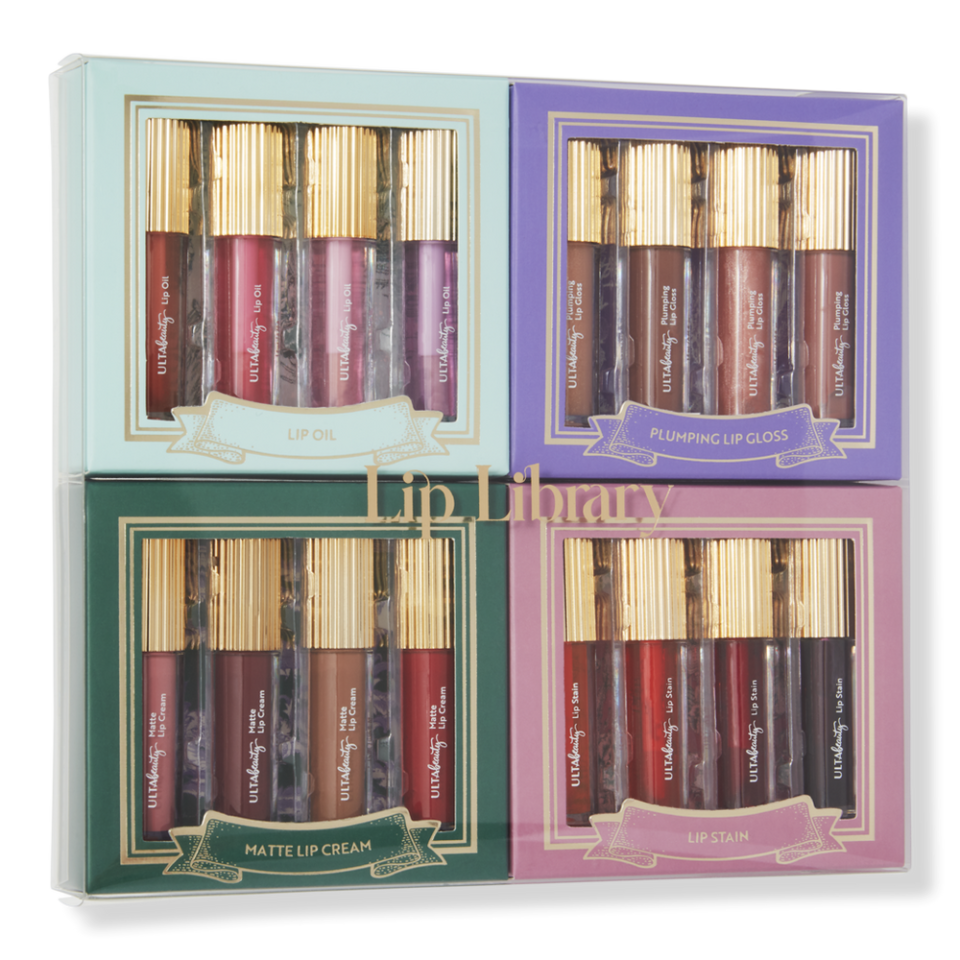 <p><a href="https://www.amazon.com/Ulta-Beauty-Collection-Lip-Library/dp/B0CP8FLN4R?tag=syn-yahoo-20&ascsubtag=%5Bartid%7C2089.g.38422825%5Bsrc%7Cyahoo-us" rel="nofollow noopener" target="_blank" data-ylk="slk:Shop Now;elm:context_link;itc:0;sec:content-canvas" class="link ">Shop Now</a></p><p>Lip Library</p><p>amazon.com</p><p>$23.99</p>