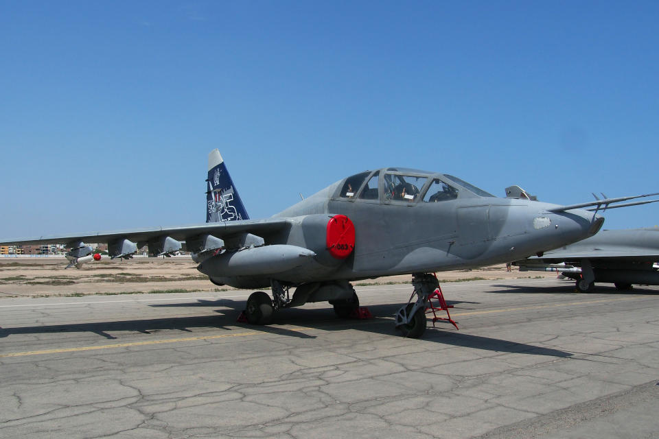 LAS PALMAS AIR BASE, LIMA, PERU - Su-25 in Peru(Photo by Carlos Garcia Granthon/Fotoholica Press/LightRocket via Getty Images)