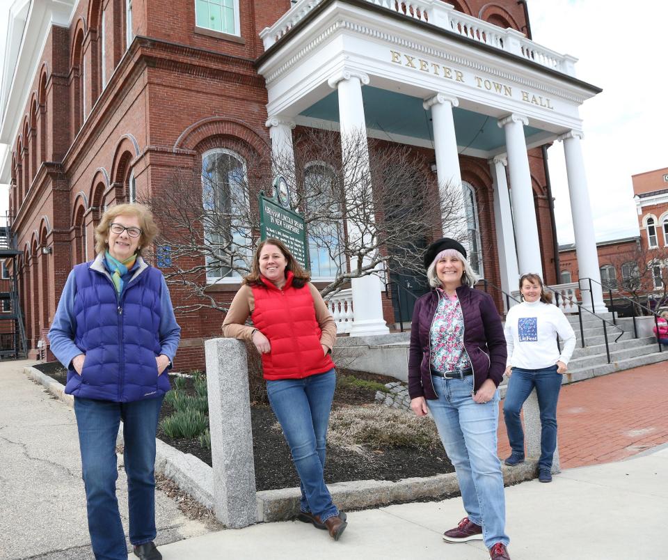 Exeter LitFest returns April 5-6 to the downtown with local literary talent and New York Times bestselling authors. From left, Exeter LitFest planning committee members Peg Aaronian, Lara Bricker, Dawn Jelley and Renay Allen.