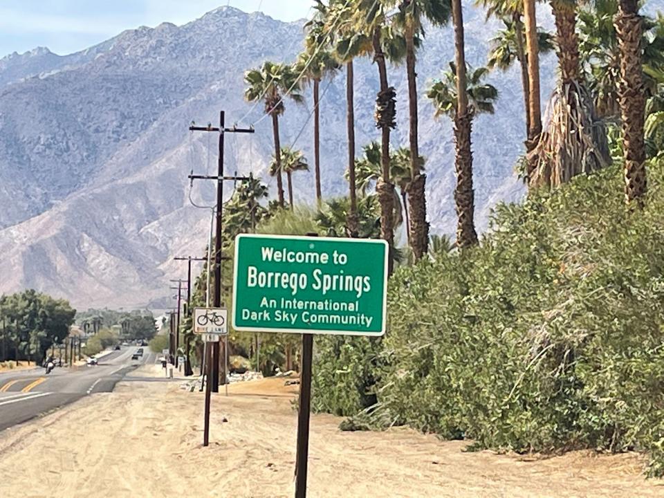 Borrego Springs, in northeastern San Diego County, has 3,000 residents.