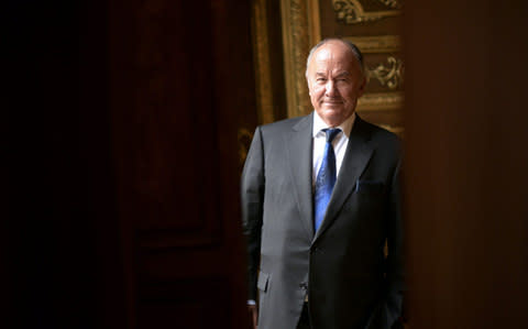 French Gerard Lheritier, president and founder of the Institut des Lettres et des Manuscrits and of the Aristophile society, posing in Paris in April 2014 - Credit:  MARTIN BUREAU/AFP