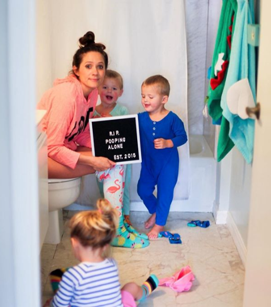 And a little quiet time to go to the loo wouldn't be bad either. Photo: Instagram/thefortintrio