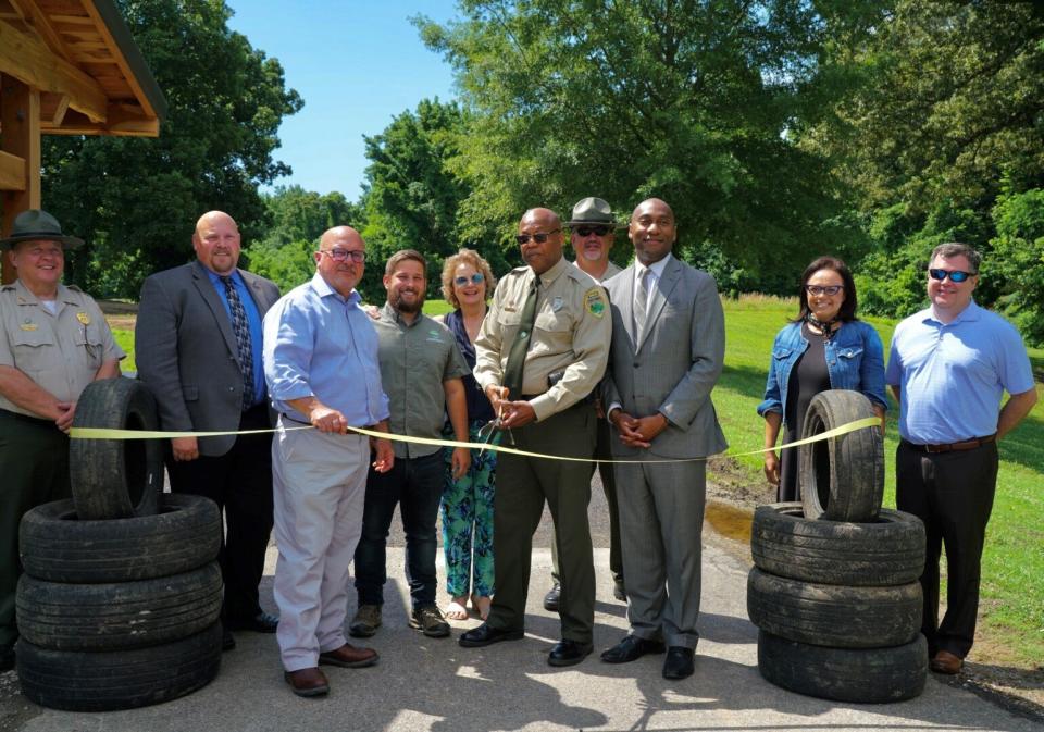 Ribbon-cutting_Tires to Trails_T.O. Fuller_June 2022