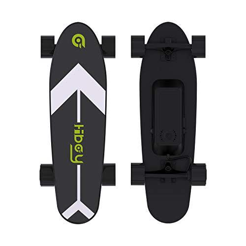 1) Hiboy S11 Electric Skateboard with Wireless Remote, Longboard Single Hub Motor, Light Weight 7.94LBS, Top Speed 12.4MPH, Range 6.2 Miles, for Teens and Students(Upgraded Version), black1