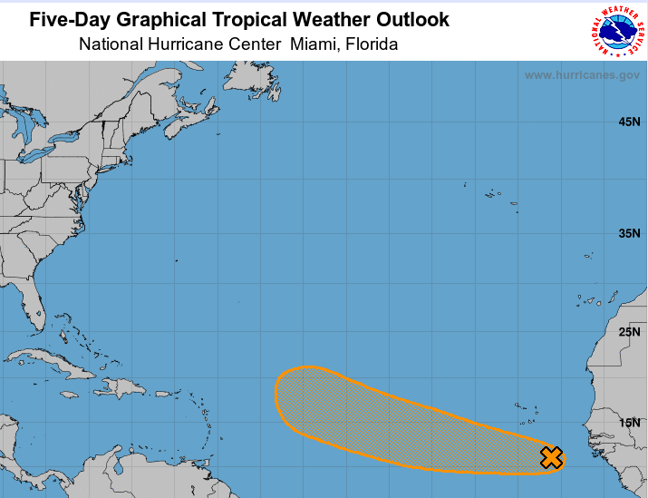 The first Atlantic Invest disturbance in more than a month has a near-break even chance of developing.