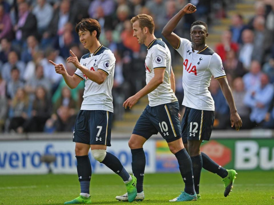 Wanyama joined in the fun with a second-half goal (Getty)