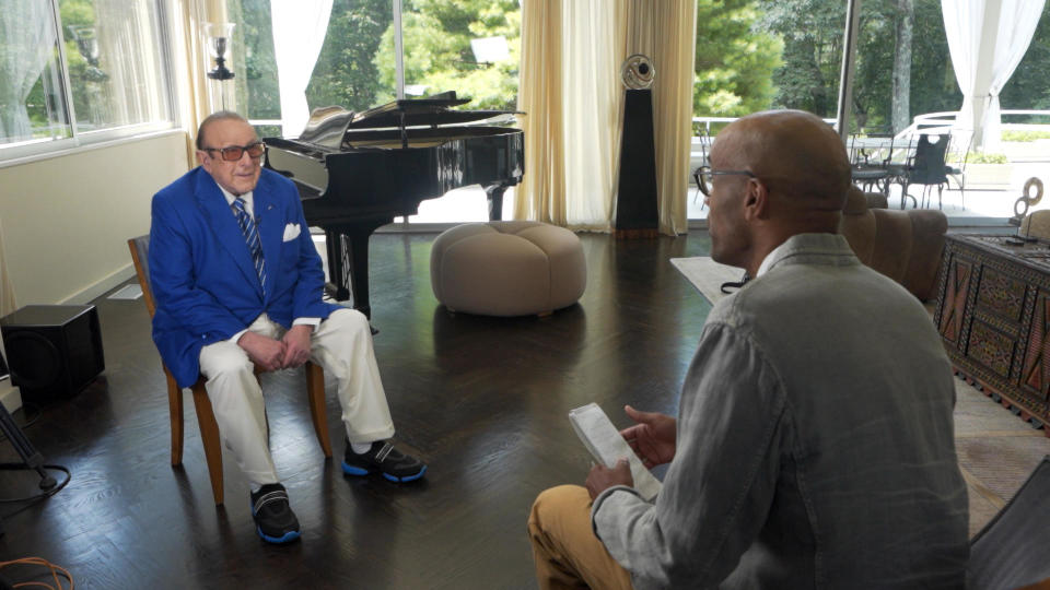 Music producer Clive Davis talks with 
