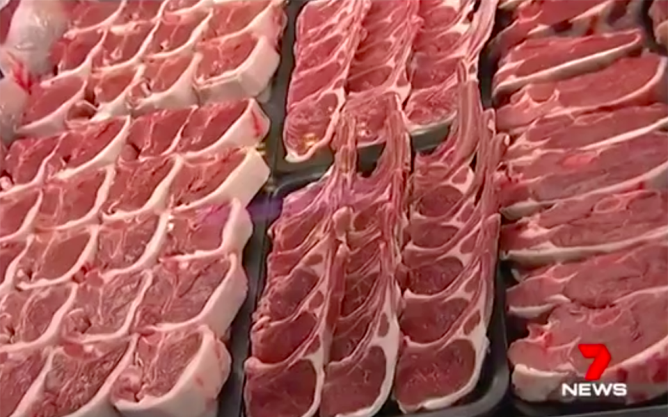 Australia’s drought is now pushing up the price of lamb. Source: 7 News